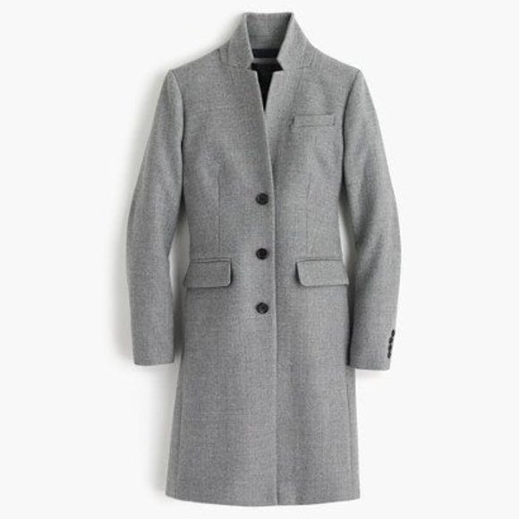 J. Crew Jackets & Blazers - NWT-2P-J.Crew Regent topcoat in double-serge wool - HTHR GRAPH